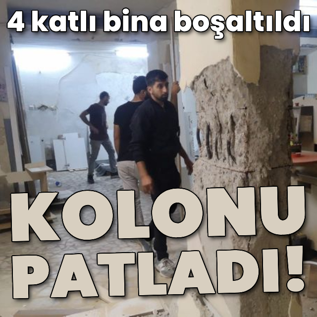 Bahçelievler'de kolonları patlayan bina boşaltıldı!