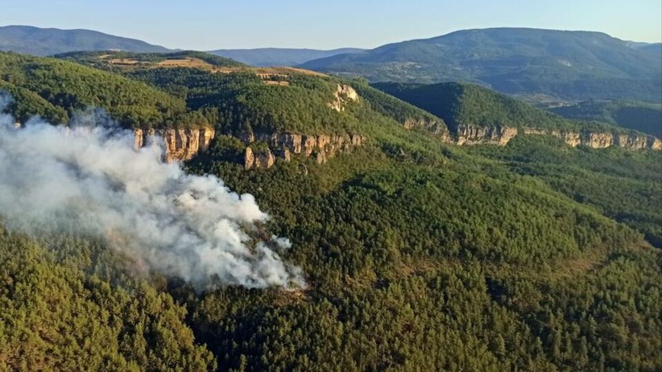 Karabük'te orman yangını
