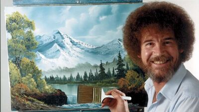 Bob Ross'un programda yaptığı ilk tablo satışta