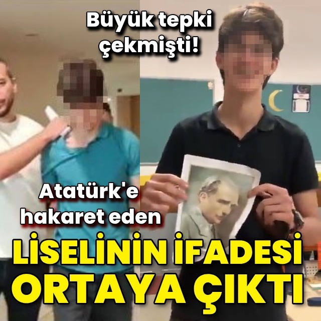 Atatürk'e çirkin hareket yapan A.E.S.'nin ifadesi ortaya çıktı!