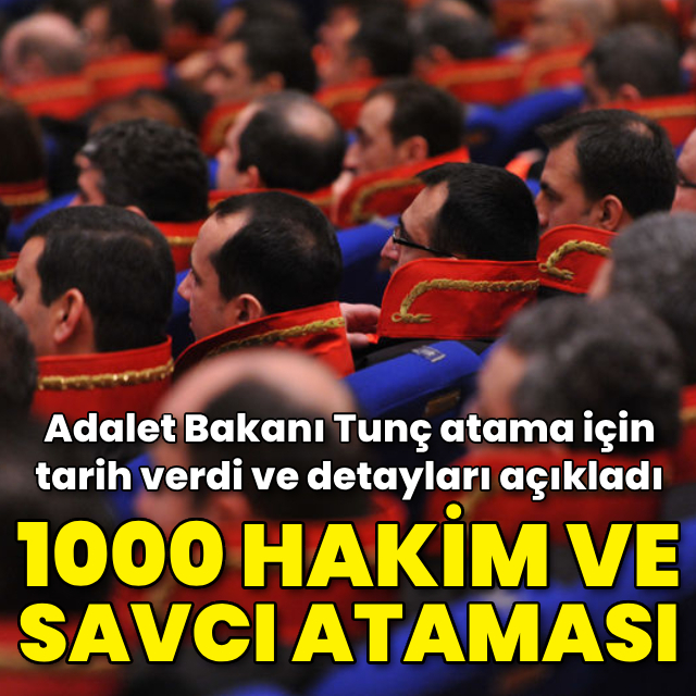 1000 hakim ve savcı yardımcısı alınacak!