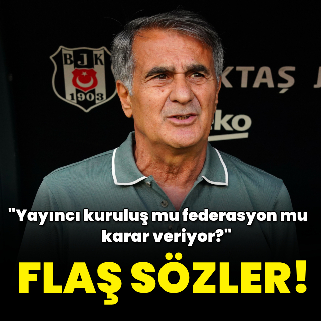 Şenol Güneş'ten flaş açıklamalar!