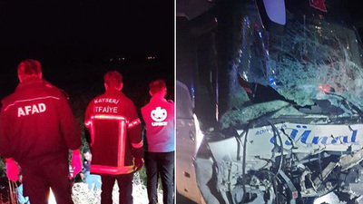 Otomobil ile yolcu otobüsü çarpıştı! Can kayıpları ve yaralılar var!