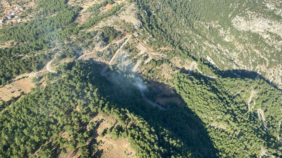 Muğla'da çıkan orman yangını söndürüldü
