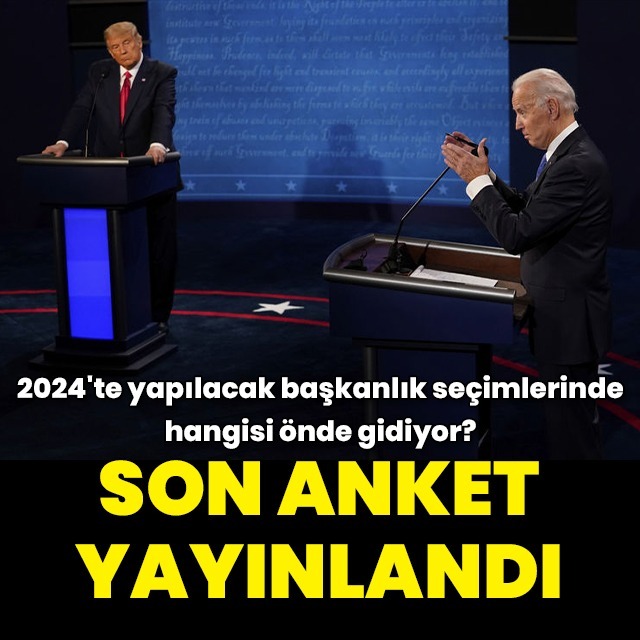 Biden son ankete göre Trump'ın 9 puan gerisinde