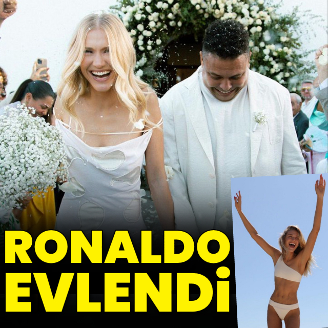 Ronaldo evlendi