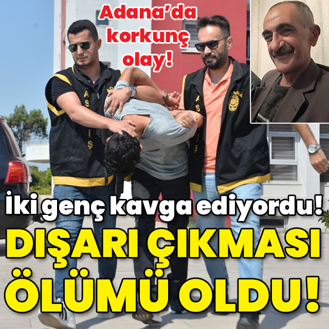 Gençlerin kavgasını ayırmak istedi!