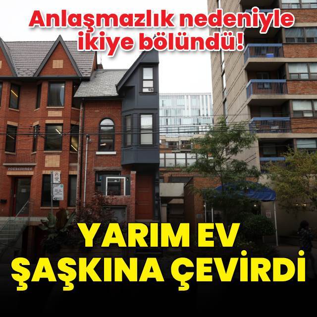 'Yarım ev' görenleri hayrete düşürdü!