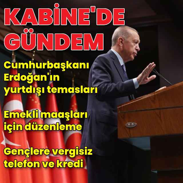 Emekli maaşları, vergisiz cep telefonu masada