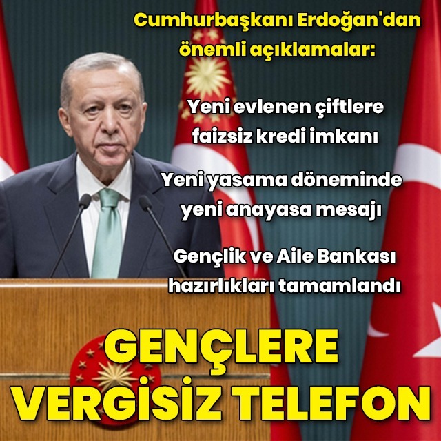 Cumhurbaşkanı Erdoğan'dan açıklamalar