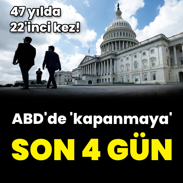 ABD'de 'kapanmaya' son 4 gün
