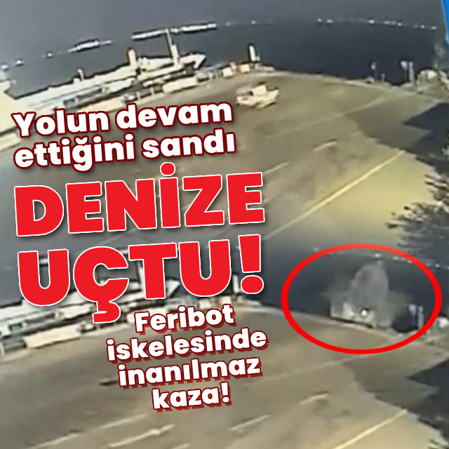Yolun devam ettiğini sandı denize uçtu!