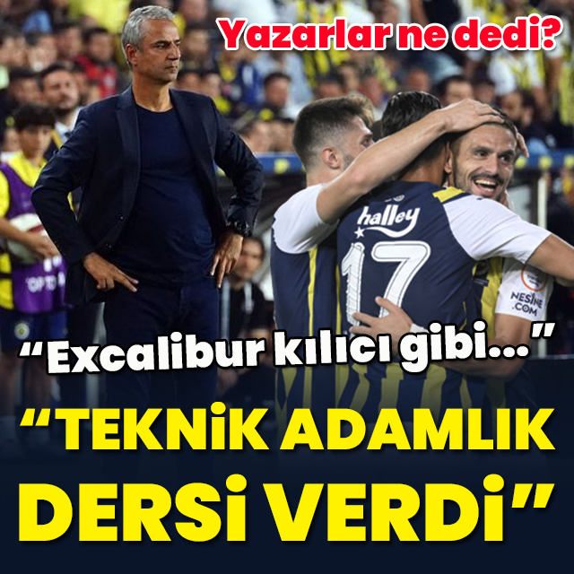 "Teknik adamlık dersi verdi"
