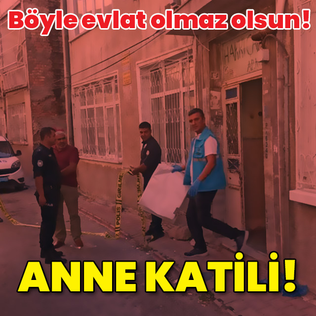 Böyle evlat olmaz olsun! Anne katili!