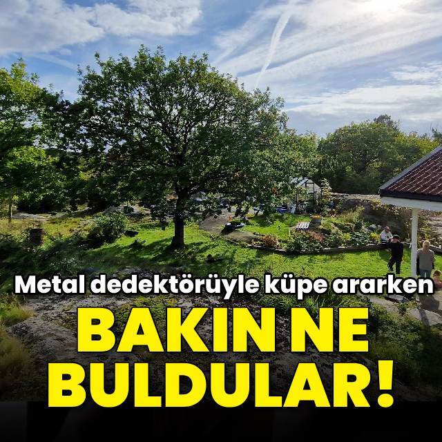 Metal dedektörüyle küpe ararken bakın ne buldular!