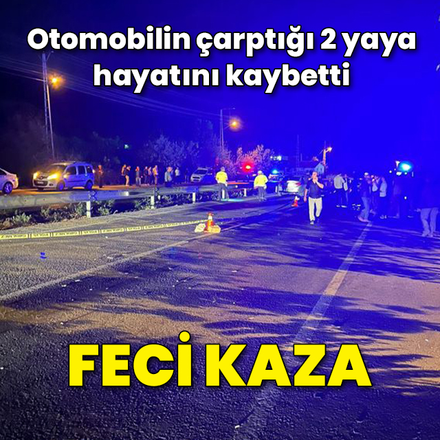 Amasya'da otomobilin çarptığı 2 yaya öldü