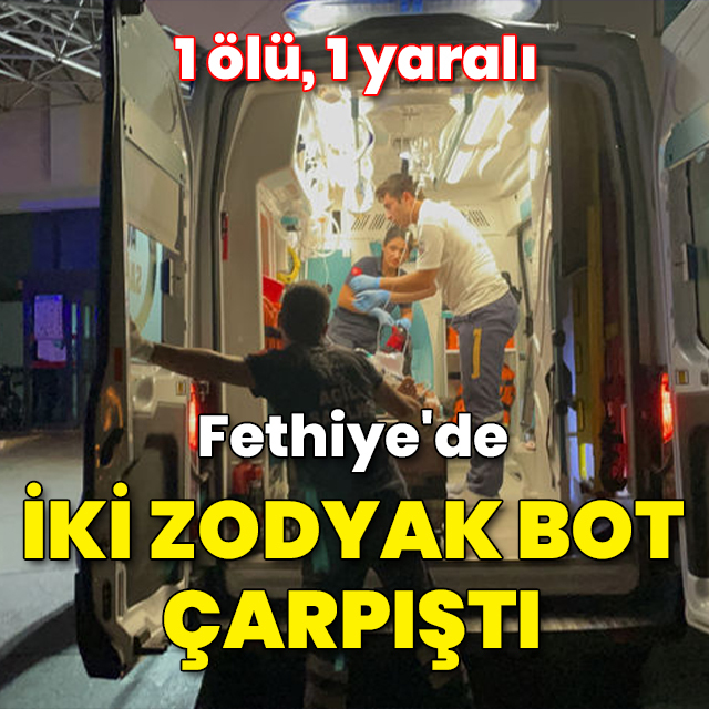 Fethiye'de iki zodyak bot çarpıştı