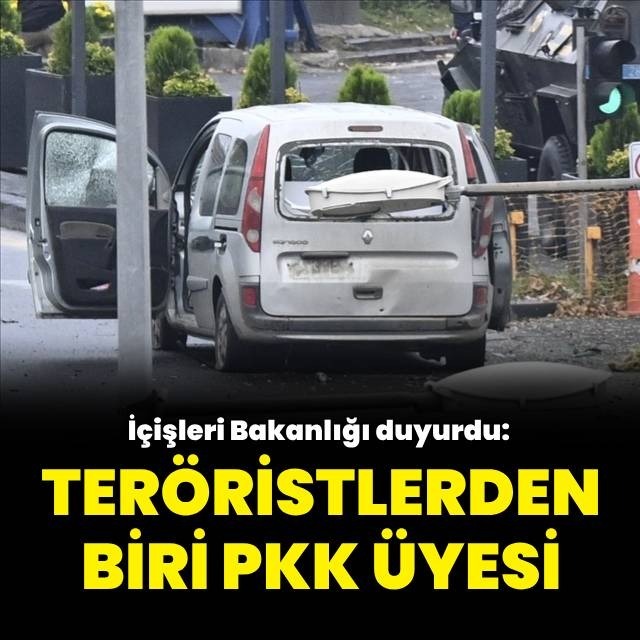 İçişleri: Teröristlerden biri PKK üyesi