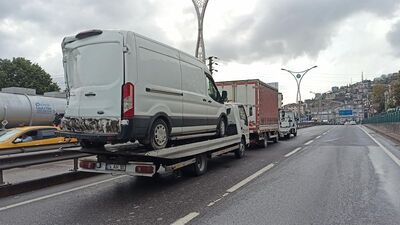 7 araç birbirine girdi