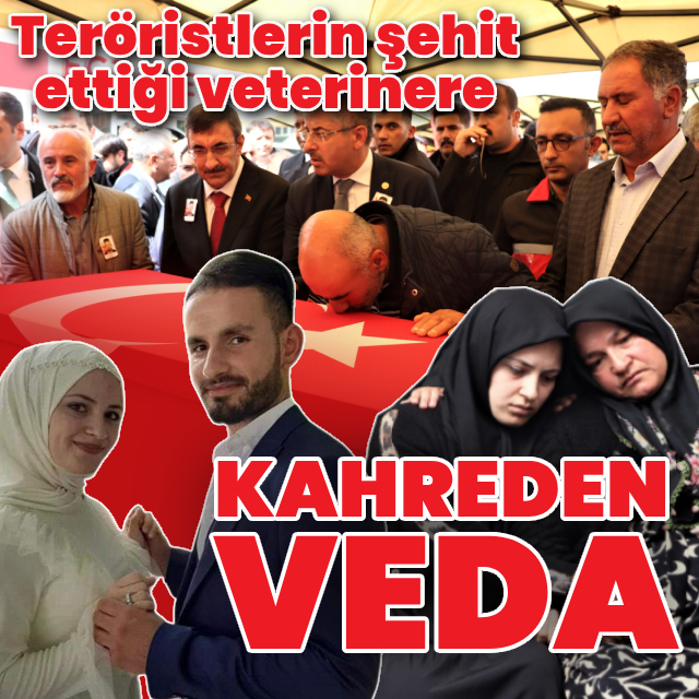 Şehit veterinere gözyaşlarıyla veda