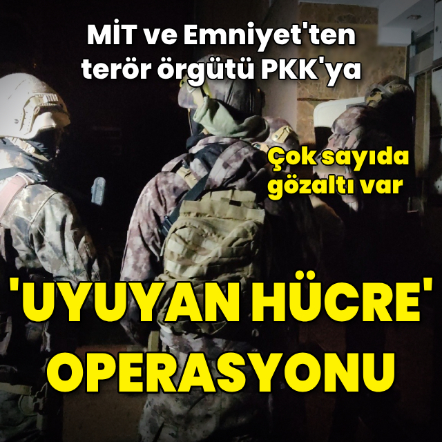 MİT ve Emniyet'ten 18 ilde 'Uyuyan Hücre' operasyonu