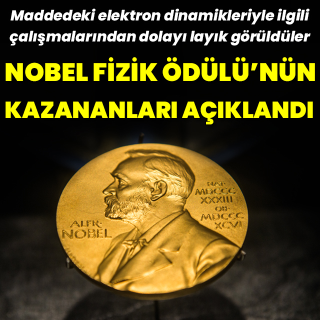 2023 Nobel Fizik Ödülü'nün kazananları açıklandı