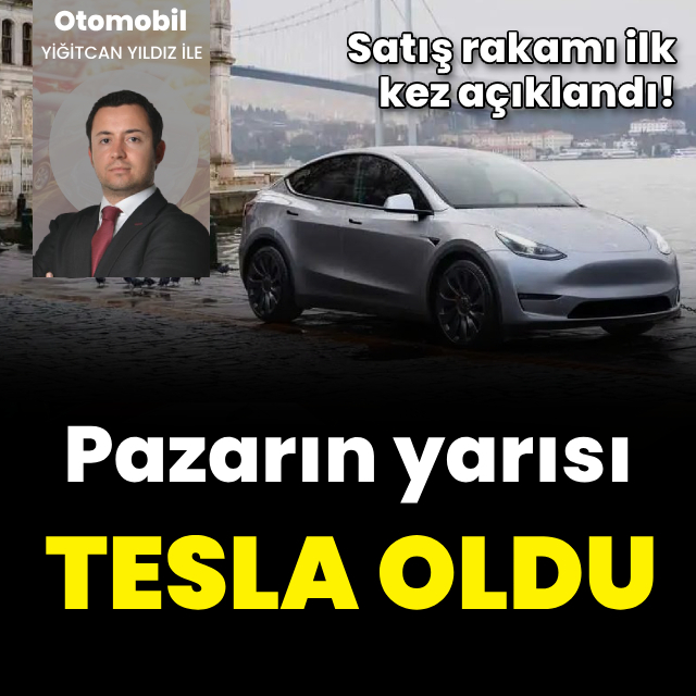 Pazarın yarısı Tesla oldu