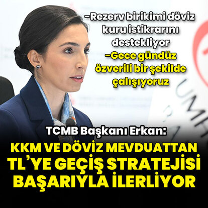 "Rezerv birikimi döviz kuru istikrarını destekliyor"