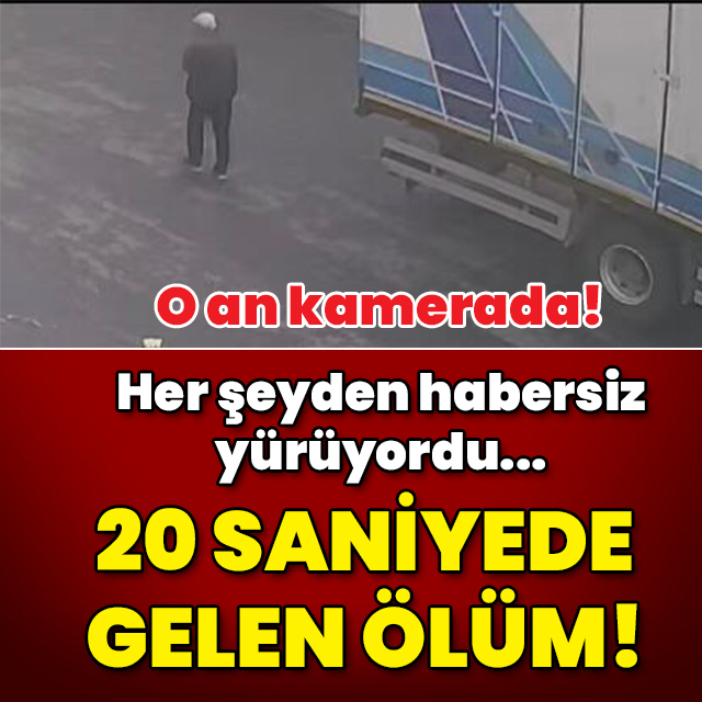 Her şeyden habersiz yürüyordu... 20 saniye sonra gelen ölüm!
