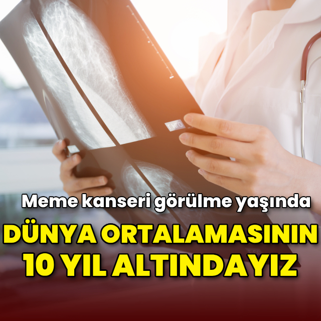 Meme kanseri görülme yaşı dünya ortalamasının altında!