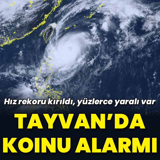 Tayvan'da Koinu Tayfunu alarmı