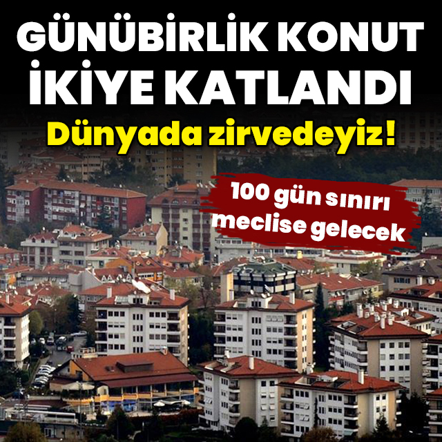 Günübirlik konut sayısı 2'ye katlandı