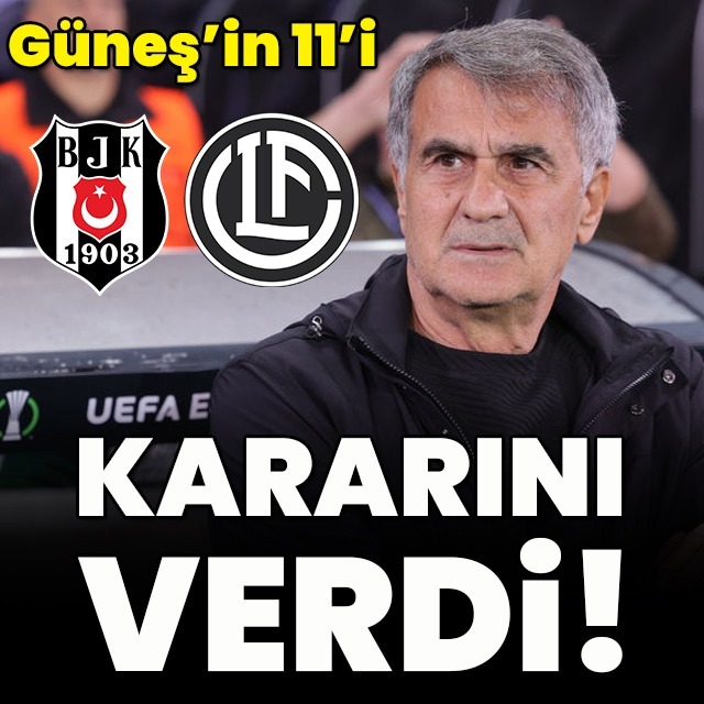 Beşiktaş'ın muhtemel 11'i!