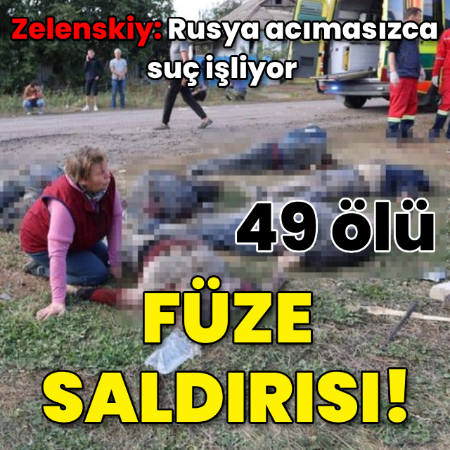 Ukrayna'da füze saldırısı: 49 ölü