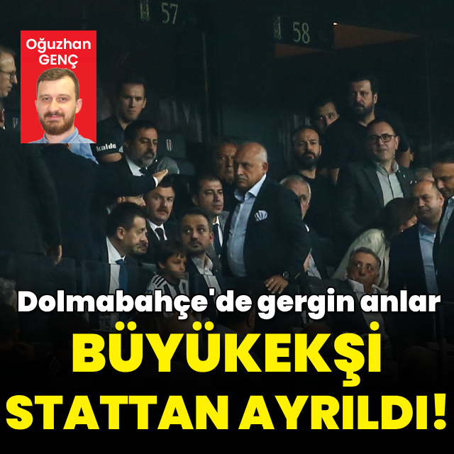 Büyükekşi stadyumu terk etti!