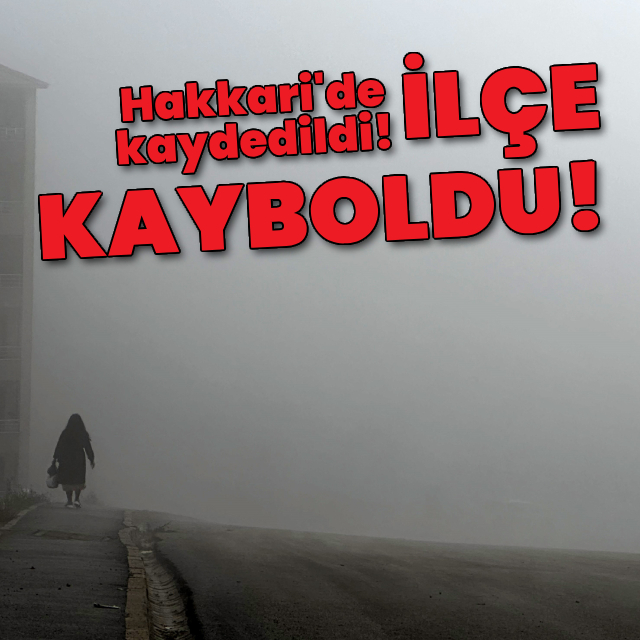 Yoğun sis etkili olunca ilçe kayboldu!