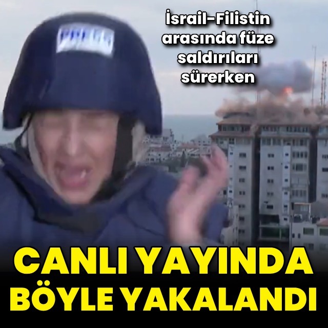Saldırı anı canlı yayına böyle yansıdı!