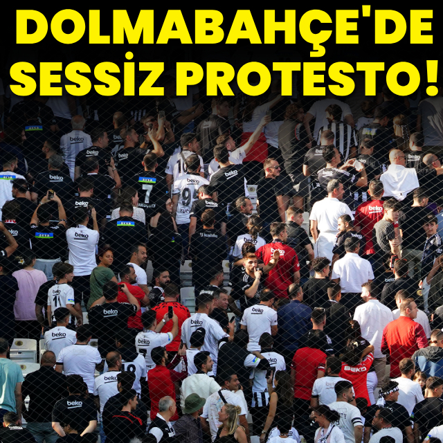 Beşiktaş taraftarından sessiz protesto!