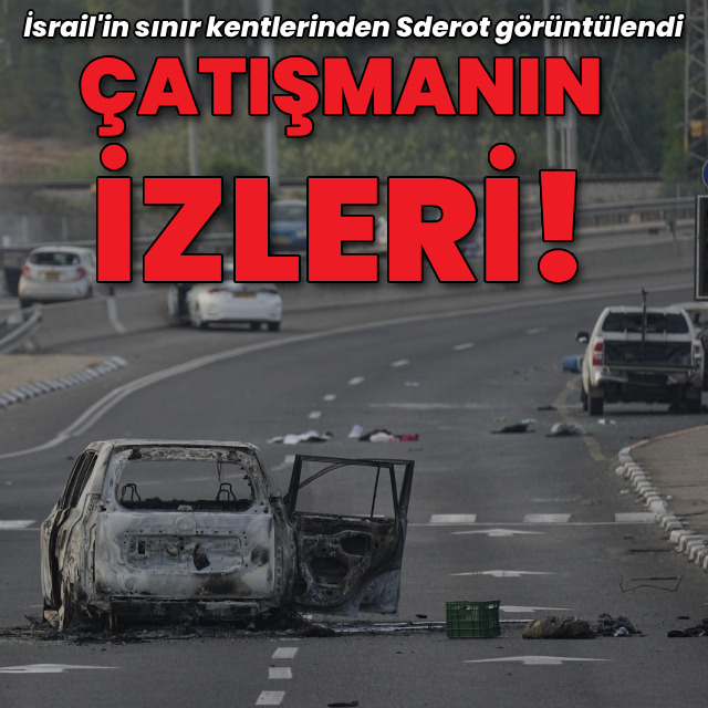 İsrail'in sınır kenti çatışmaların ardından görüntülendi