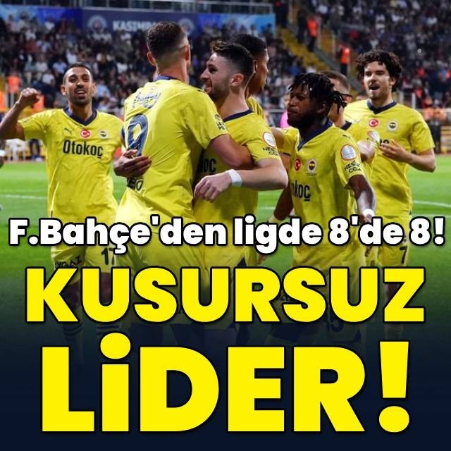 Muhteşem Fener: 8'de 8 yaptı!