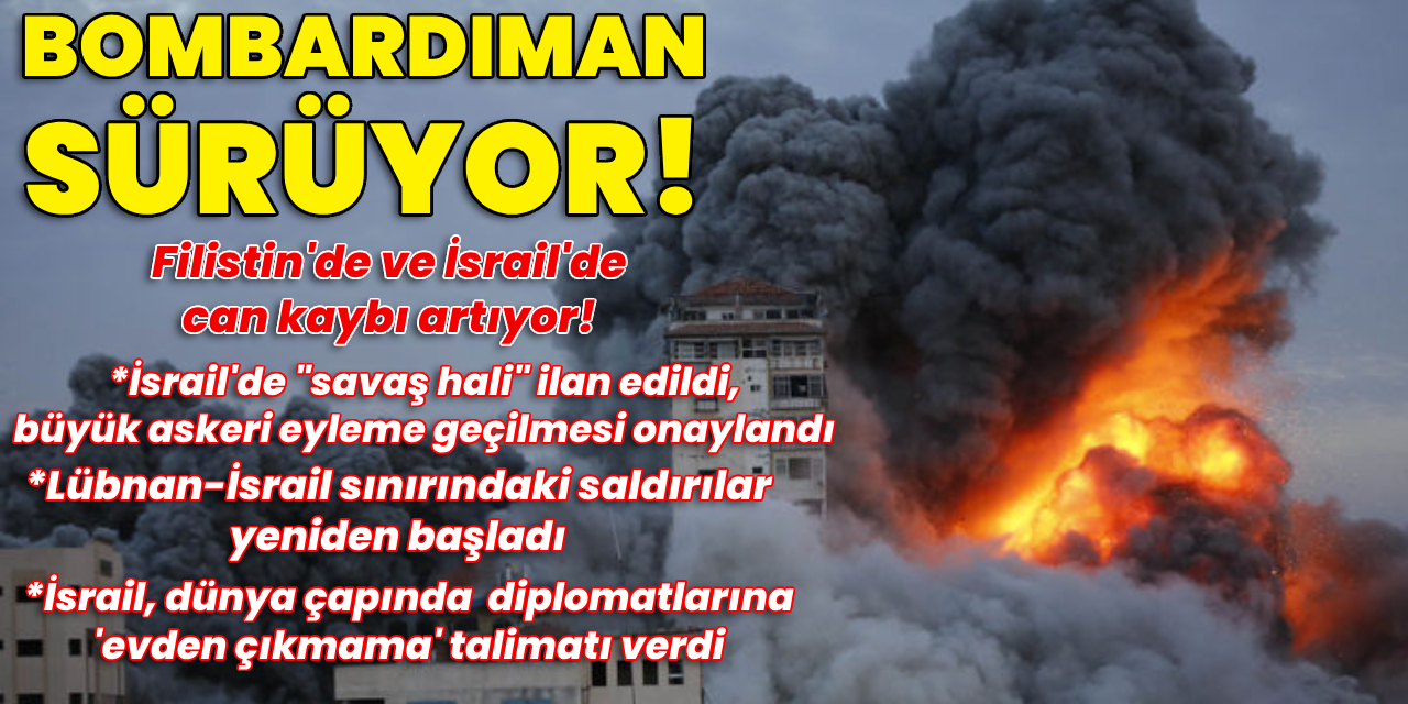 Savaş alarmı: İsrail'in saldırıları sürüyor