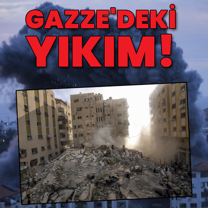 Gazze'deki yıkım görüntülendi!