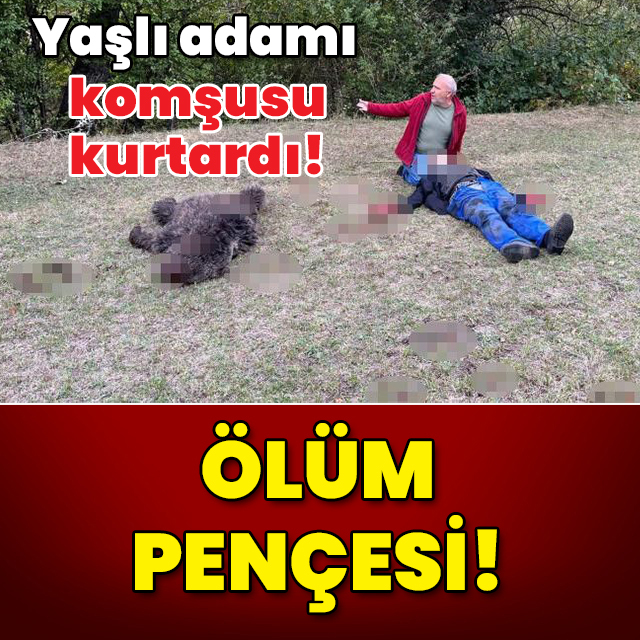 Yaşlı adamı komşusu kurtardı! Ölüm pençesi!