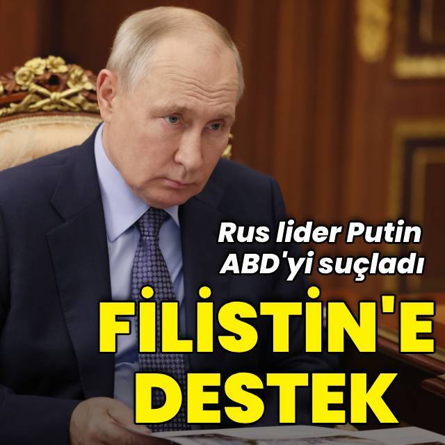 Putin'den Filistin'e destek