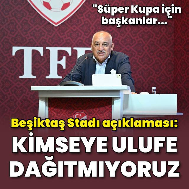 "Kimseye ulufe dağıtmıyoruz"