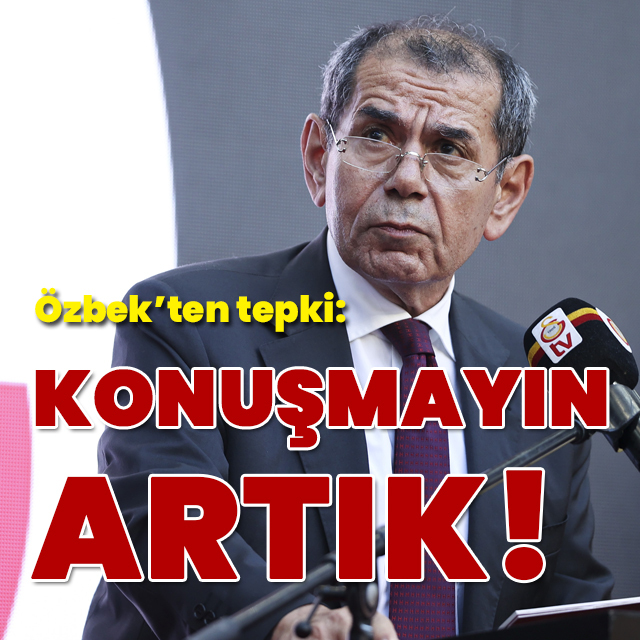 Dursun Özbek: Kimse konuşmasın artık!