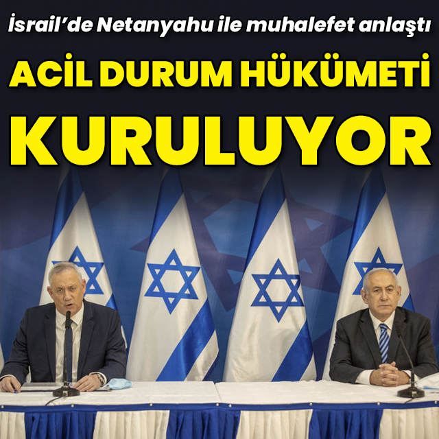 İsrail'de acil durum hükümeti kuruluyor