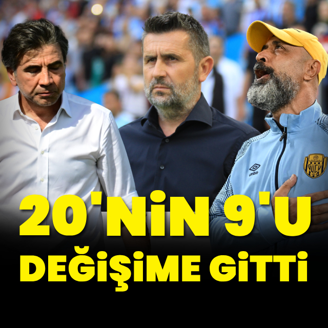 8 haftada 9 hoca değişimi!