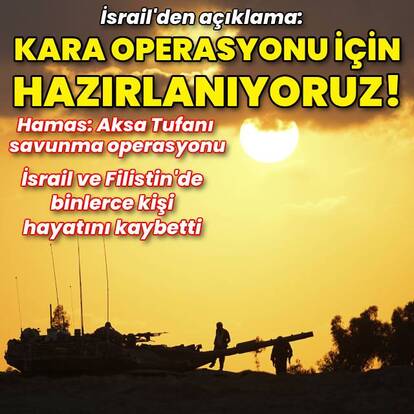 İsrail kara operasyonuna hazırlanıyor