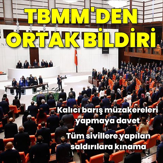 TBMM'den ortak bildiri